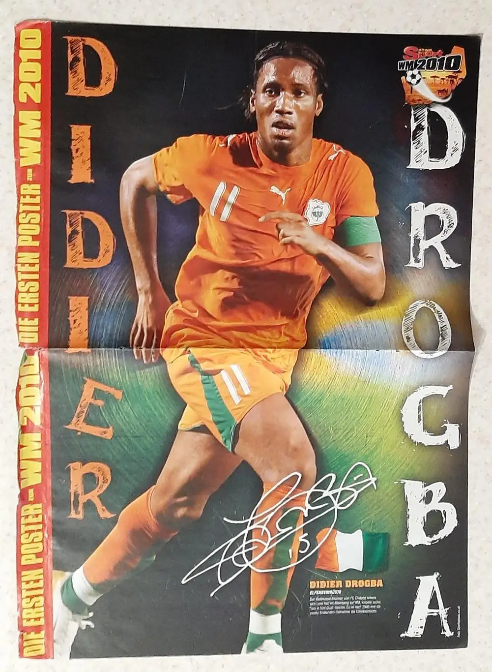 Постер двосторонній Дрогба /Рібері з журналу Bravo Sport 2010