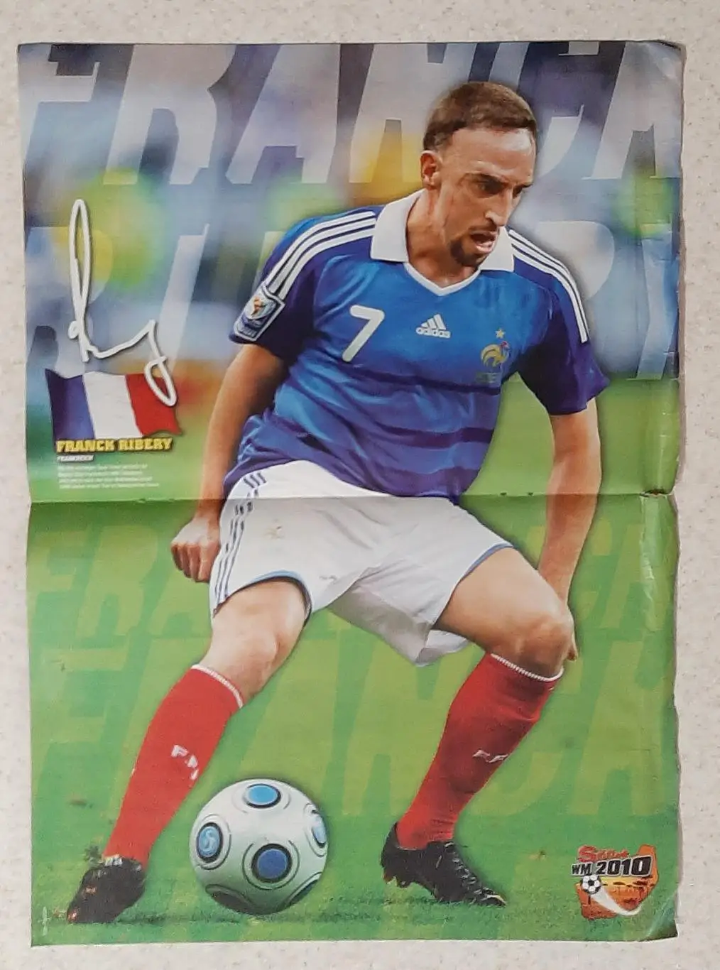 Постер двосторонній Дрогба /Рібері з журналу Bravo Sport 2010 1