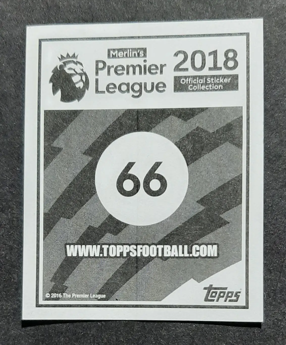 Наклейка Toops Cesar Azpilicueta / Сесар Аспілікуета #66 Premier League 2018 1