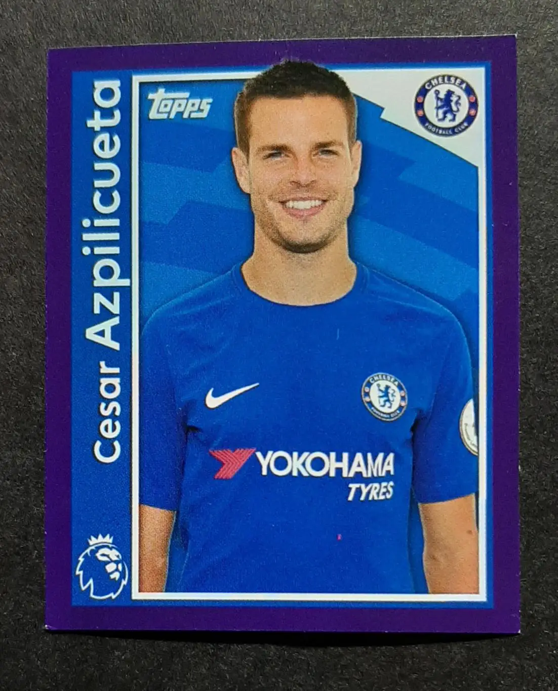 Наклейка Toops Cesar Azpilicueta / Сесар Аспілікуета #66 Premier League 2018