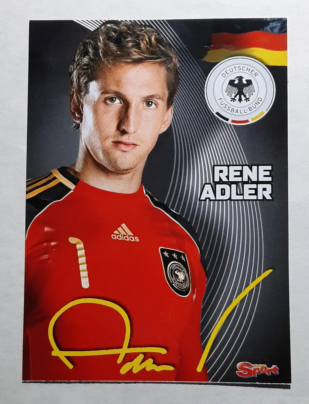 Картка Швайнштайгер / Адлер з журналу Bravo Sport 2009 1