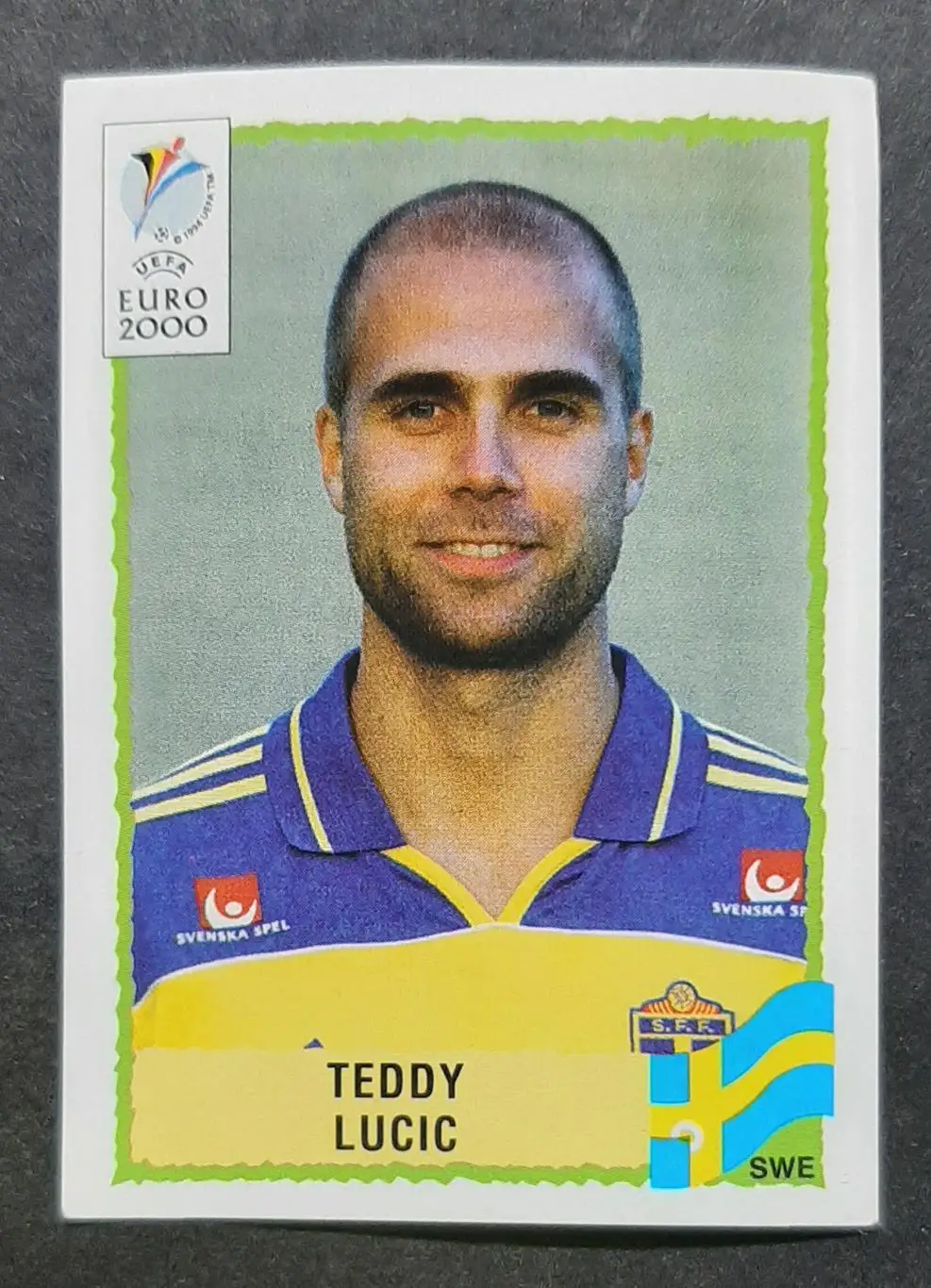 Наклейка Panini EURO 2000 Teddi Lucic / Тедді Лучич Швеція #125