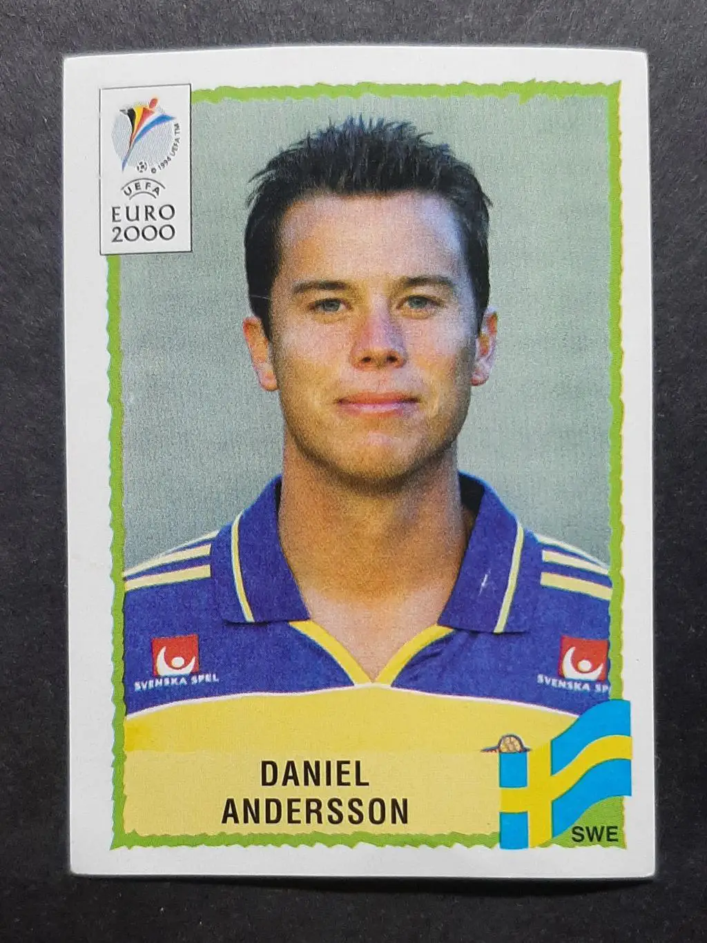 Наклейка Panini EURO 2000 Daniel Andersson / Даніель Андерссон Швеція #129