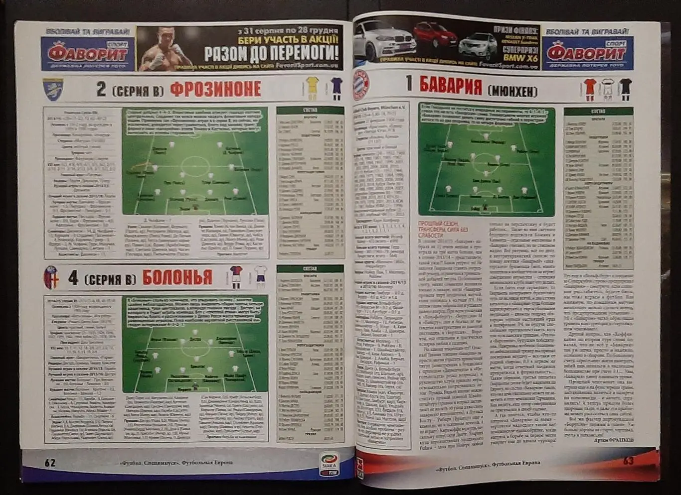 Футбол спецвипуск #1 вересень 2015 Футбольна Європа 2015/16 5