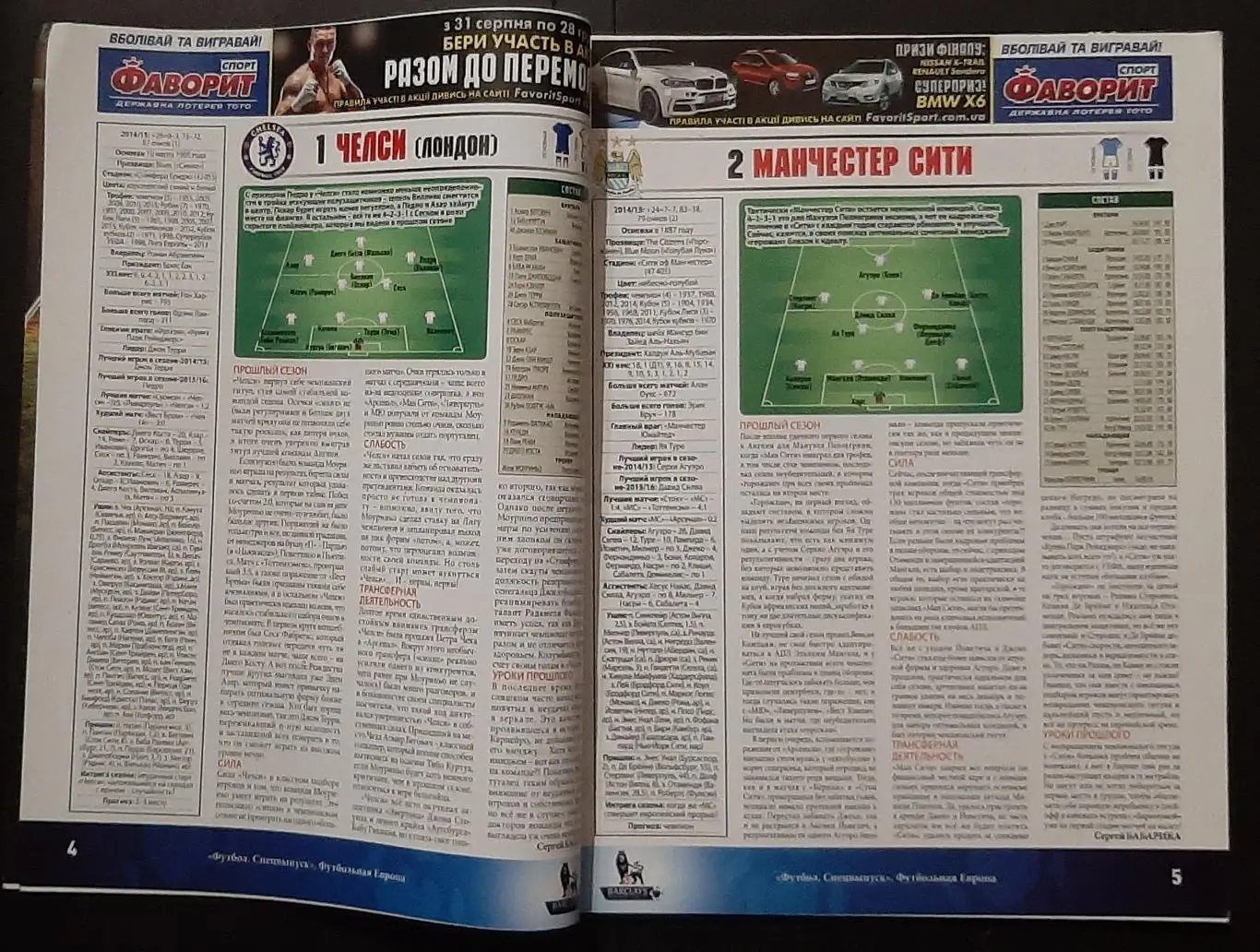 Футбол спецвипуск #1 вересень 2015 Футбольна Європа 2015/16 2