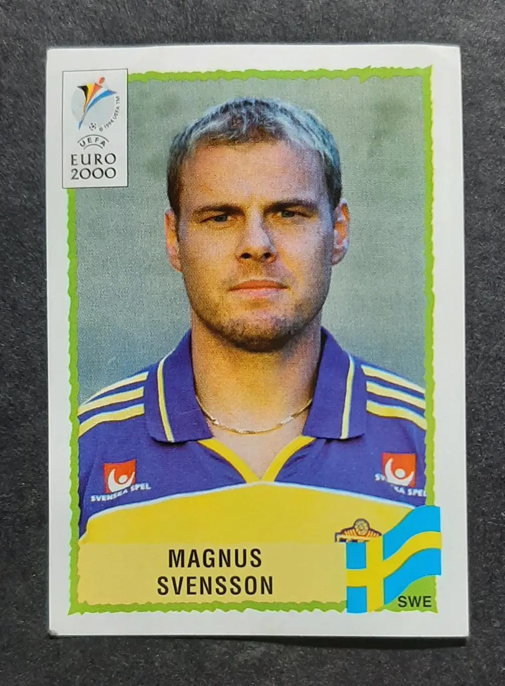 Наклейка Panini EURO 2000 Magnus Svensson/ Магнус Свенссон #134 Щвеція