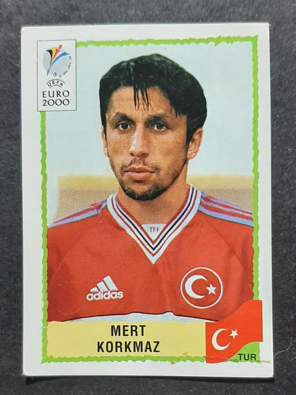 Наклейка Panini Mert Korkmaz / Мерт Коркмаз # 151 Туреччина EURO 2000