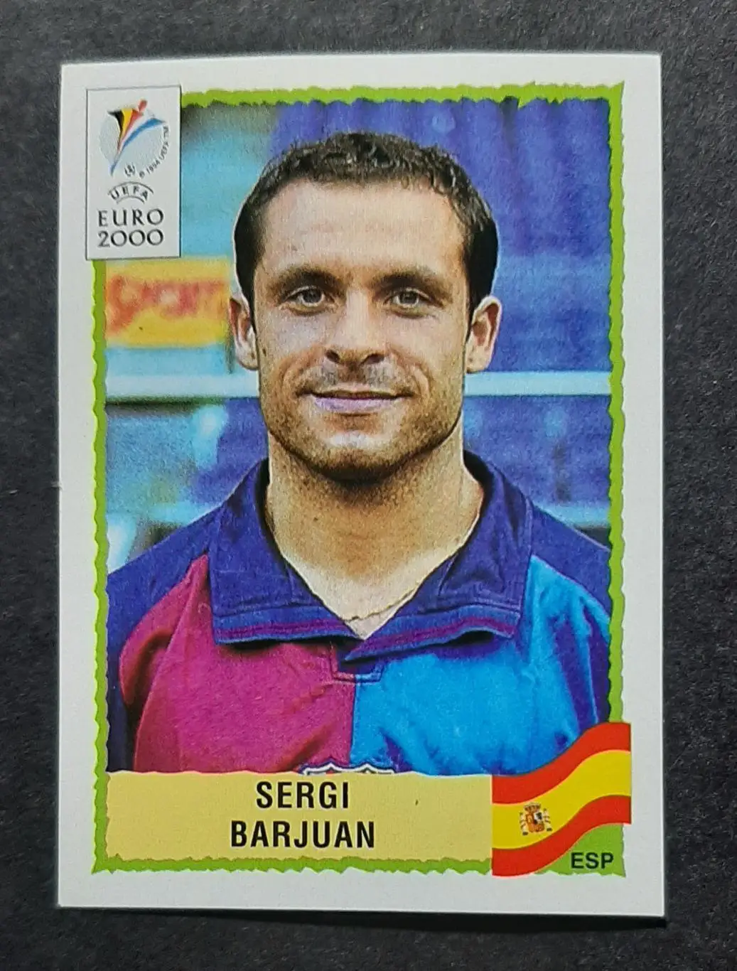 Наклейка Panini Sergi Barjuan / Серхі Бархуан #194 Іспанія EURO 2000