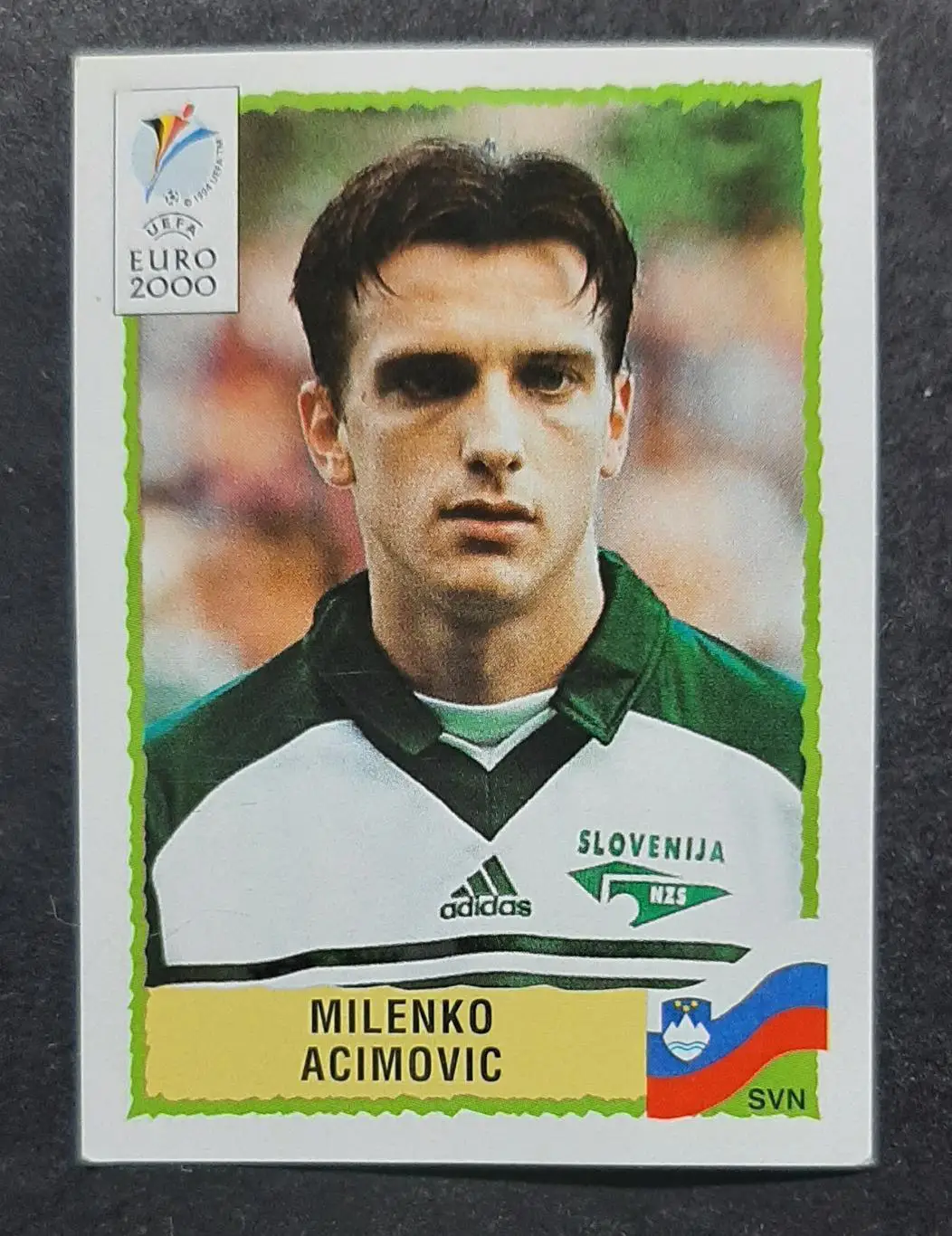 Наклейка Panini Milenko Acimovic / Миленко Ачимович #260 Словенія EURO 2000