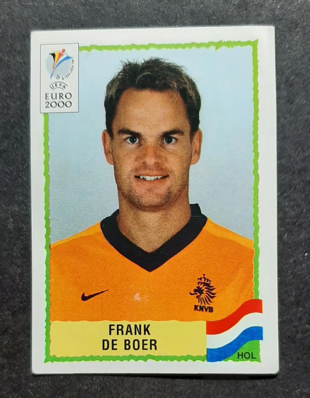 Наклейка Panini Frank De Boer / Франк Де Бур #276 Нідерланди Euro 2000
