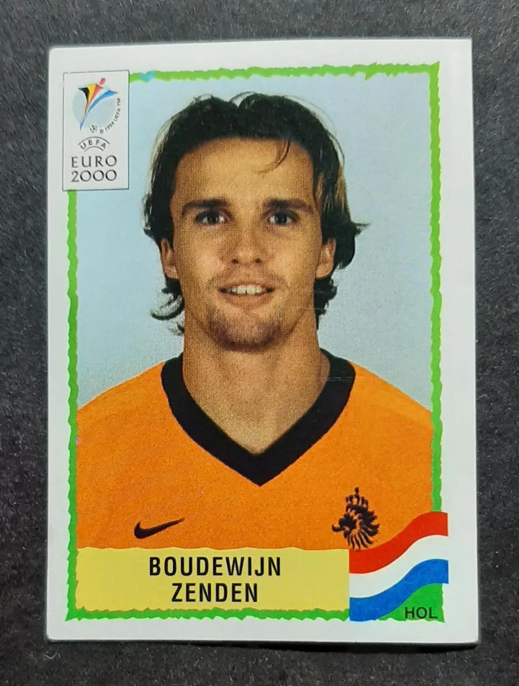 Наклейка Panini Boudewijn Zenden / Будевейн Зенден #286 Нідерланди EURO 2000