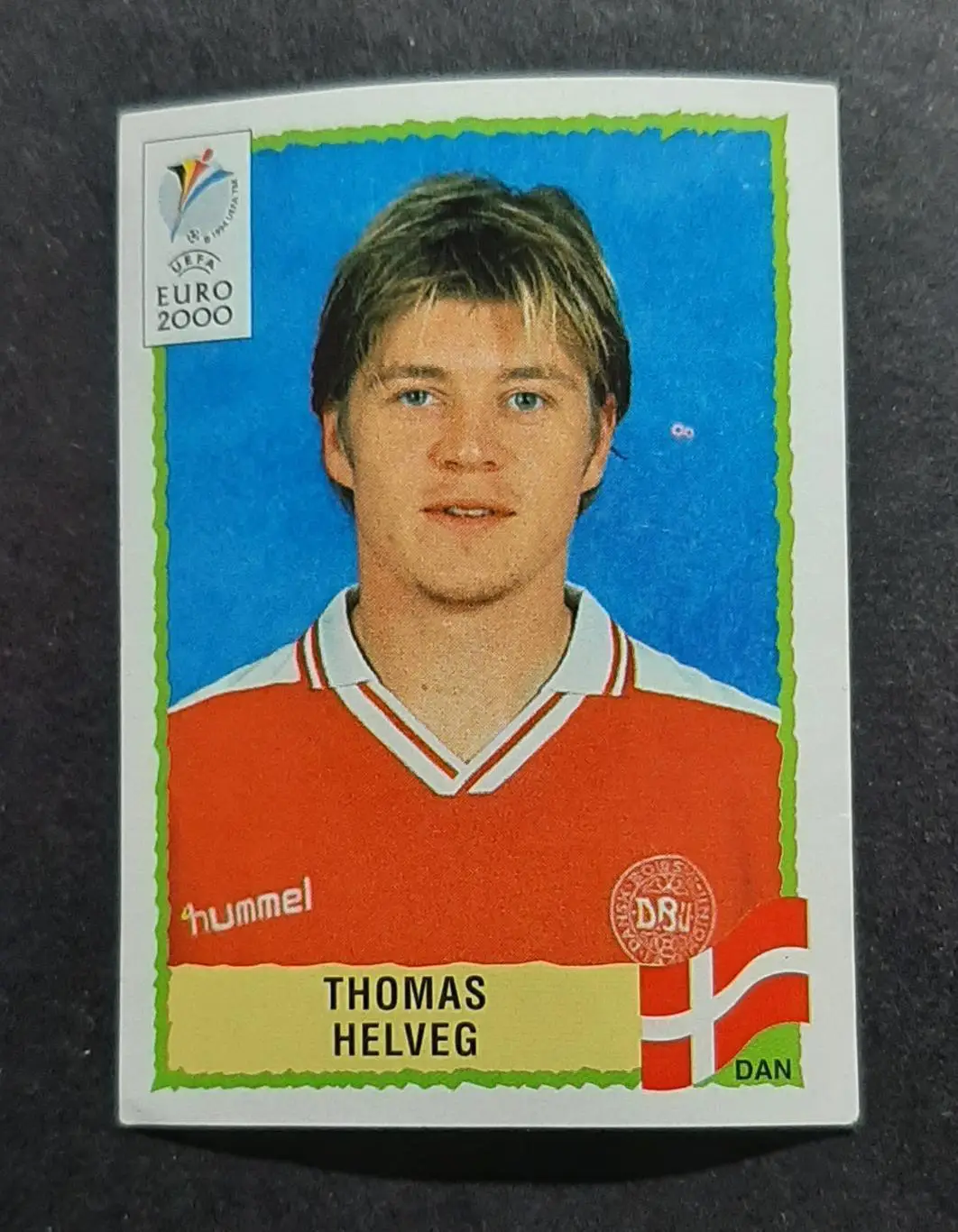 Наклейка Panini Thomas Helveg / Томас Гельвег #326 Данія EURO Евро 2000
