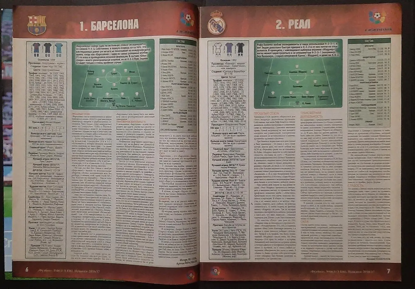 Футбол #66(1) 2016 спецвипуск Іспанія 2016/17 постери Барселона (А3) Коноплянка 3