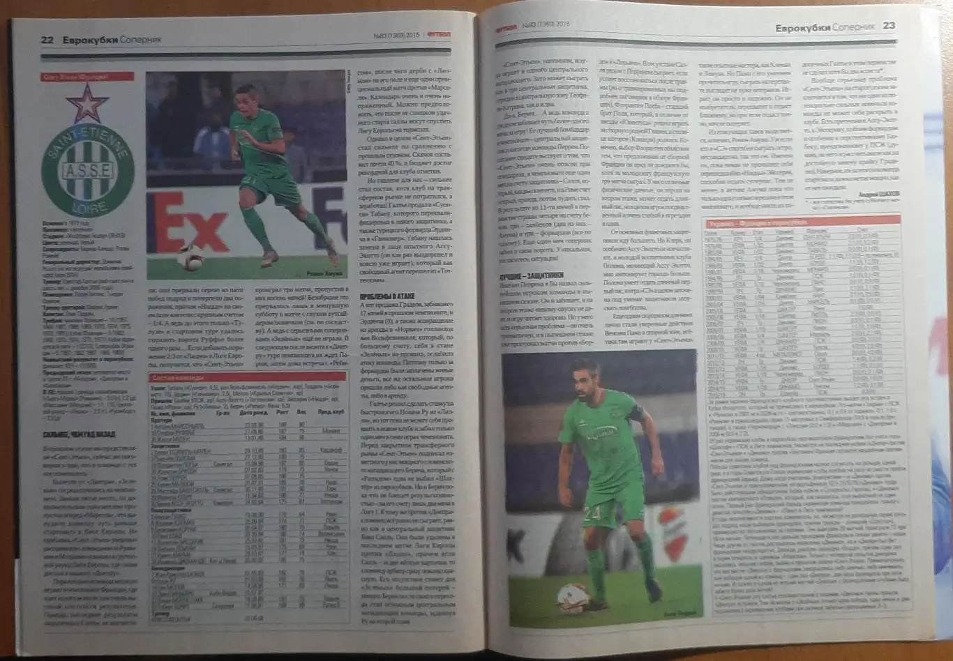 Футбол #83 2015 постер Роналду,Ярмоленко (А4) 3