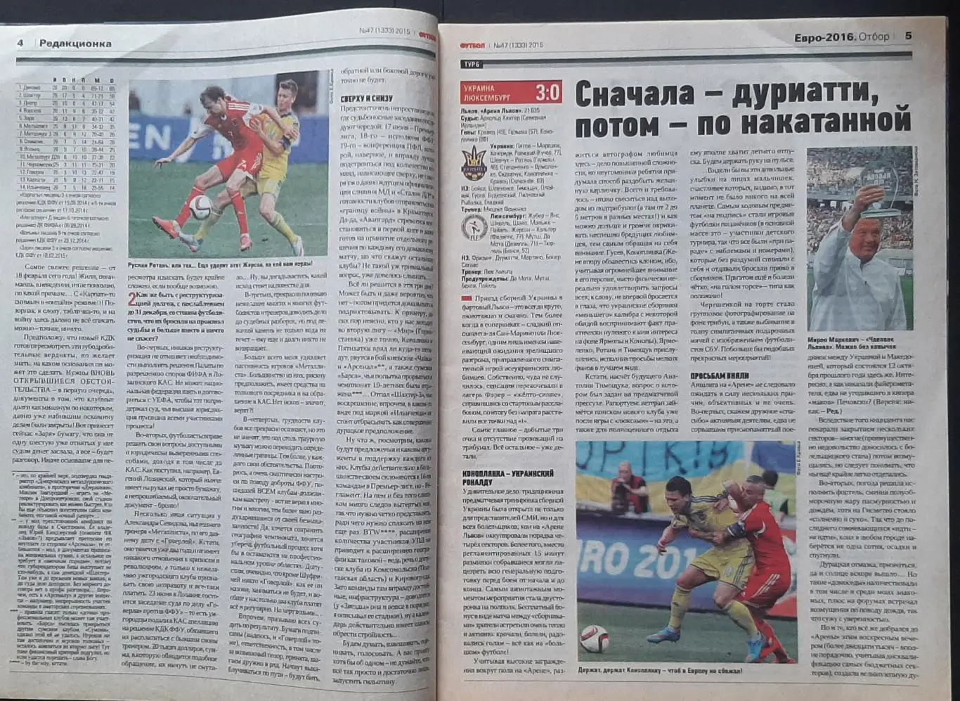 Футбол #47 2015 постер Італія (А3) 2