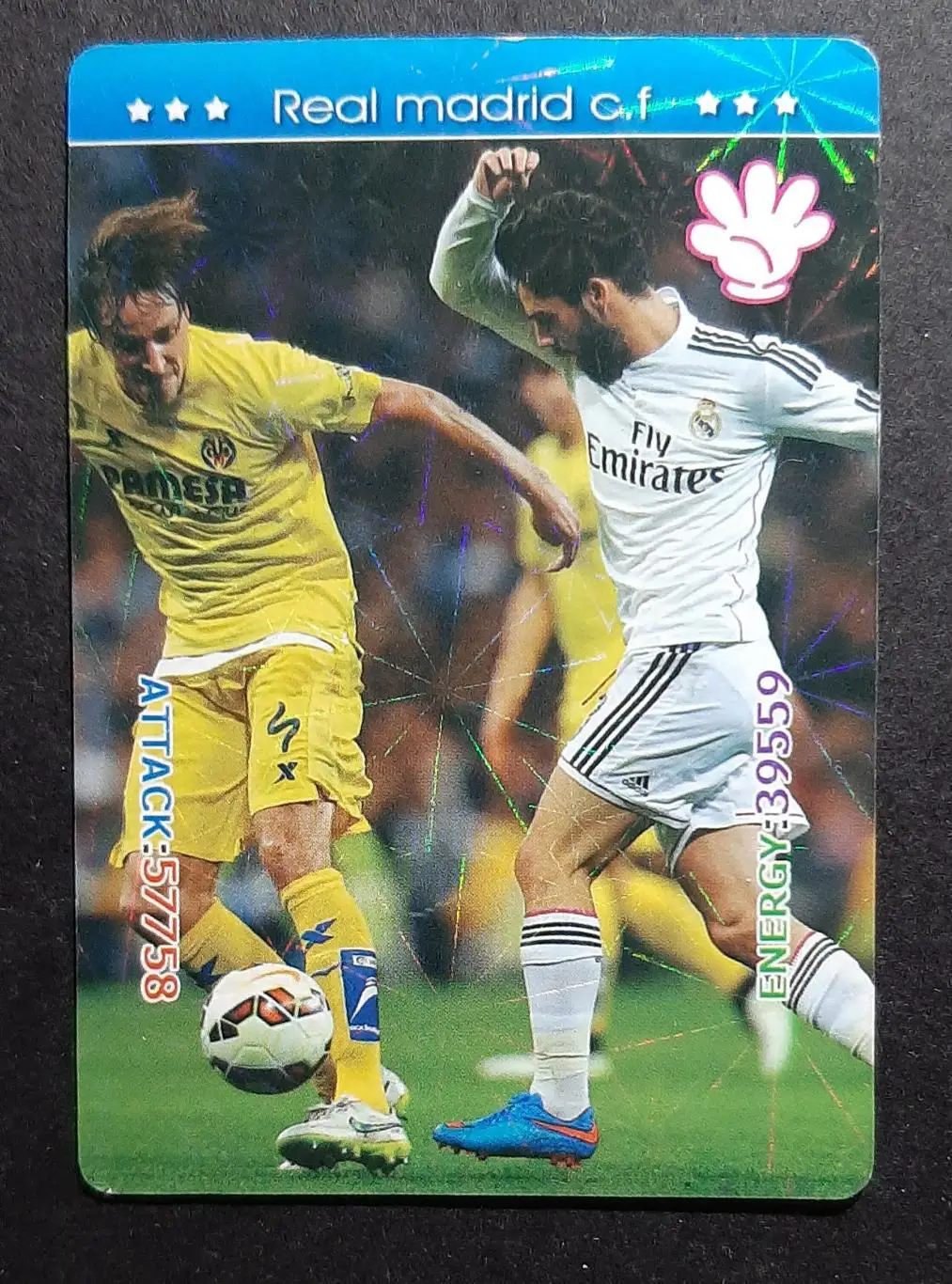 Картка Real Madrid Реал Мадрид