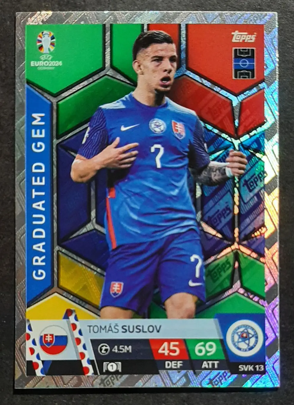 Картка Topps Tomas Suslov Словакія ЄВРО 2024