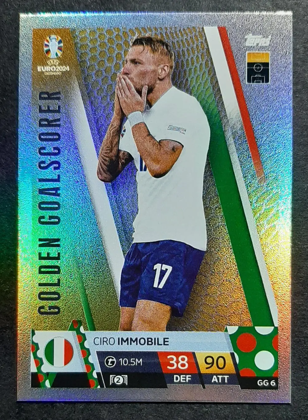 Картка Topps Ciro Immobile / Чіро Іммобіле Італія EURO ЄВРО 2024