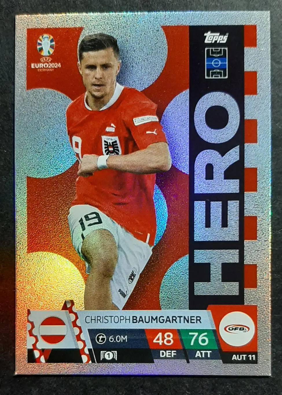 Картка Topps Christoph Baumgartner Austria 2024
