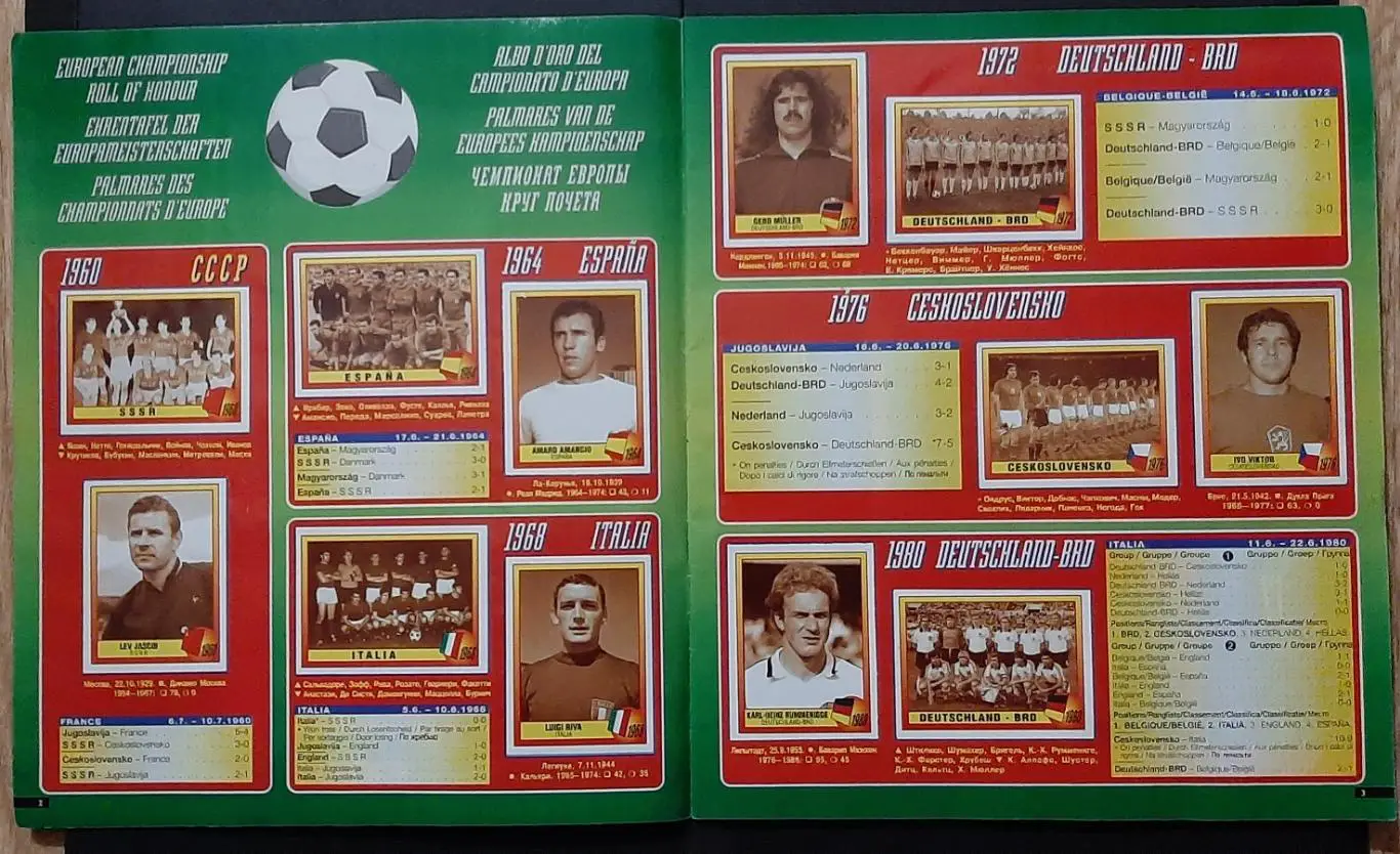 Чемпіонат Європи EURO ЄВРО 1996 PANINI 1