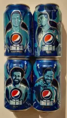 Баночки Pepsi футбол Коноплянка,Погба, Салах, Стерлинг 4 шт. Ем.- 0,33л.