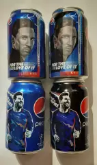Баночки Pepsi Мессі 4 шт. Ем.- 0,33л.
