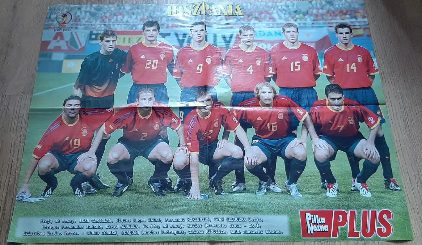 Постер двосторонній Іспанія /Едмілсон з журналу Pilka Nozna plus 2002 2