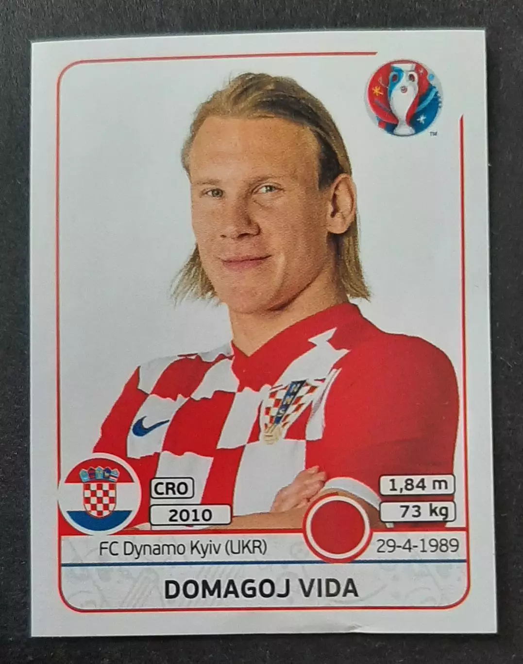 Наклейка Panini Domagoj Vida #440 EURO 2016