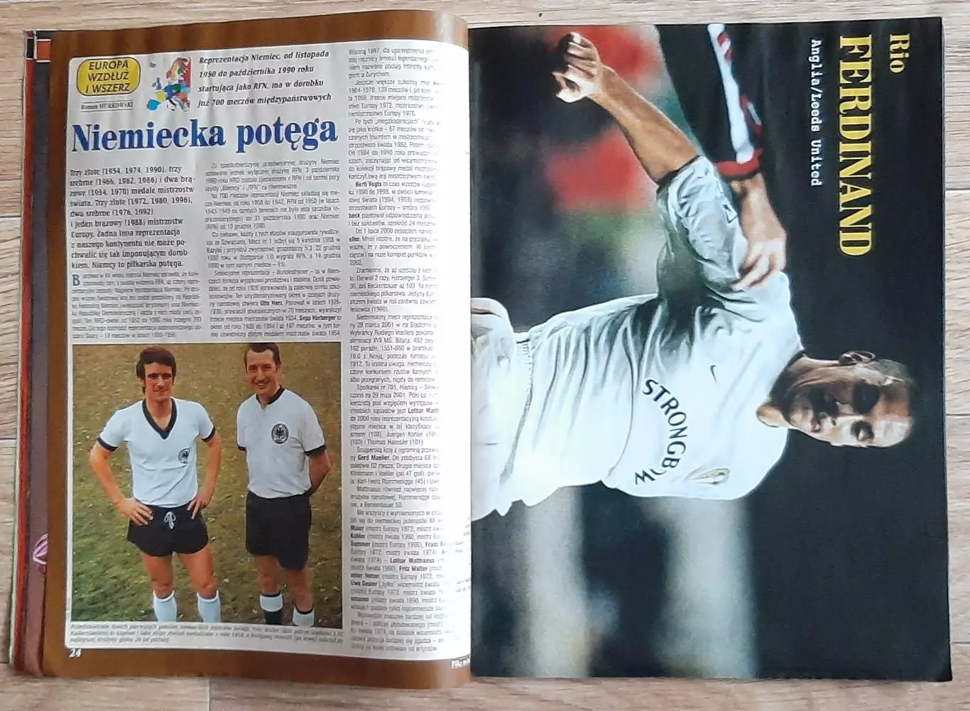 Журнал Pilka Nozna 2001 постер двосторонній Мендьєта / Елбер формат А2 4