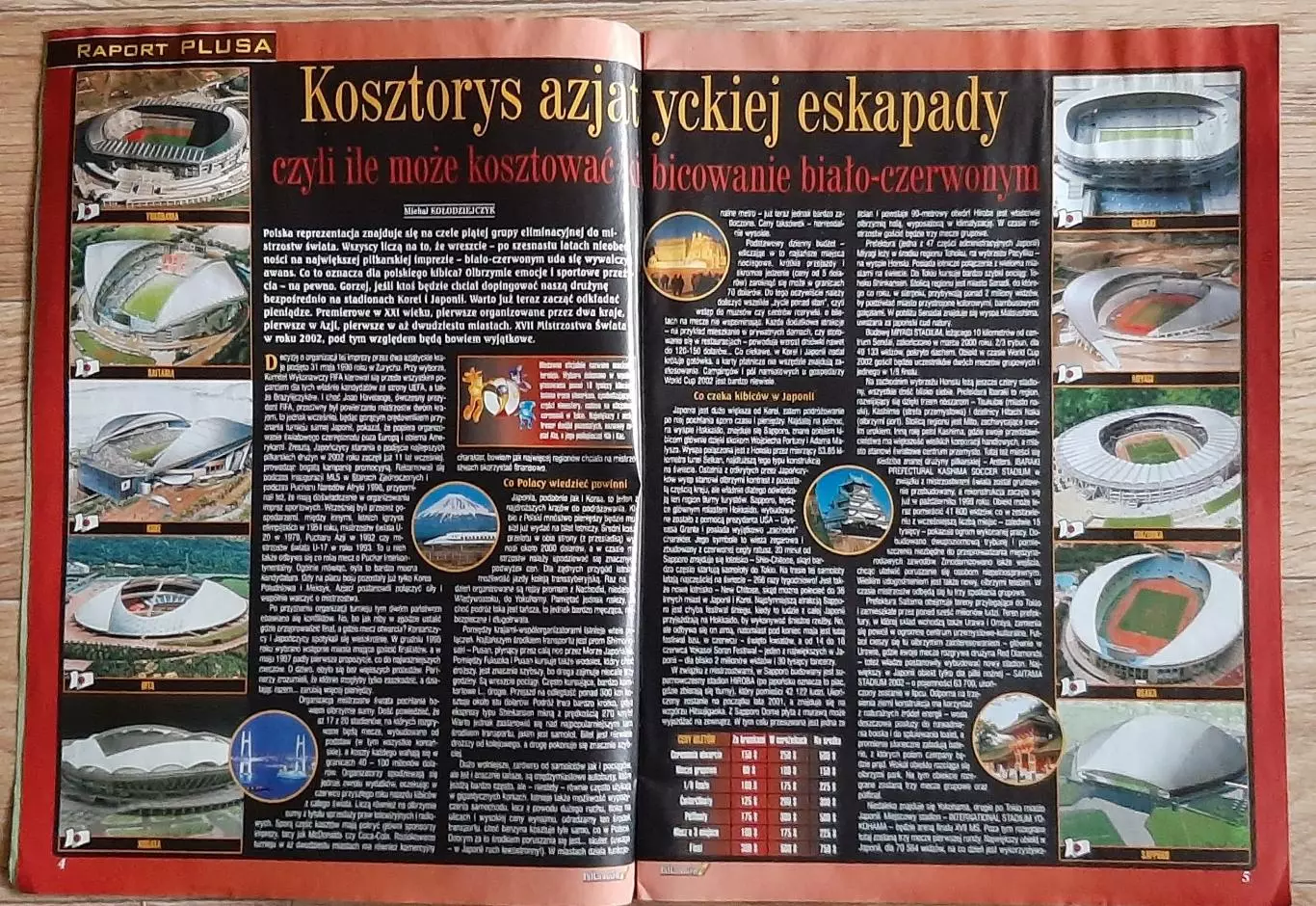 Журнал Pilka Nozna 2001 постер двосторонній Мендьєта / Елбер формат А2 2