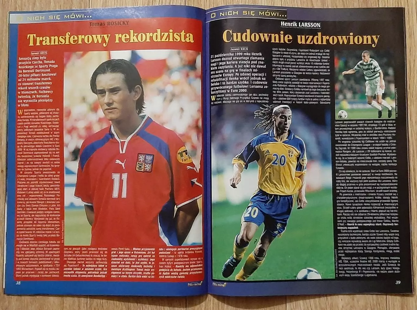 Pilka nozna 2001 постер двосторонній Фоулер / Ліверпуль формат А2 5