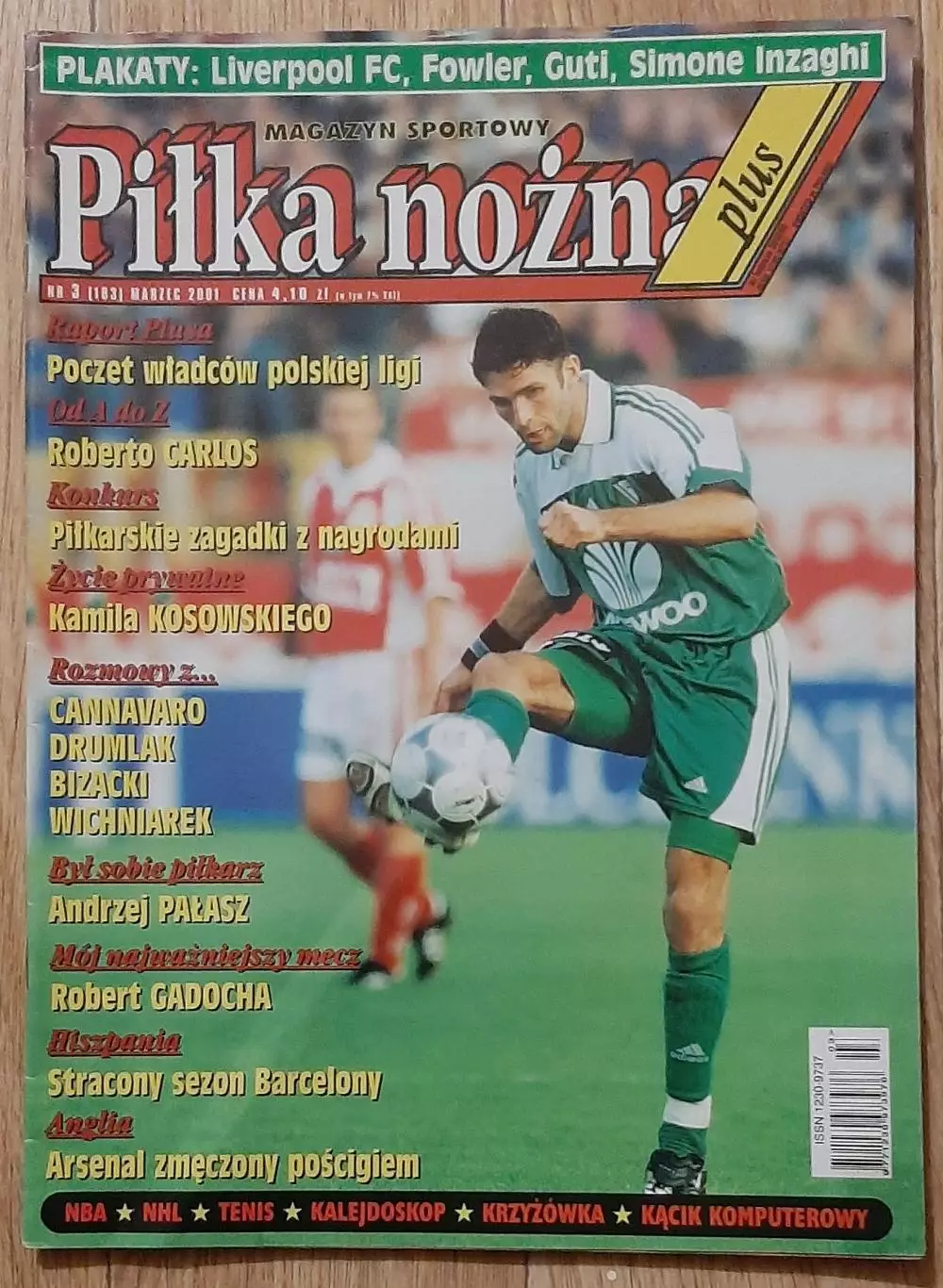 Pilka nozna 2001 постер двосторонній Фоулер / Ліверпуль формат А2