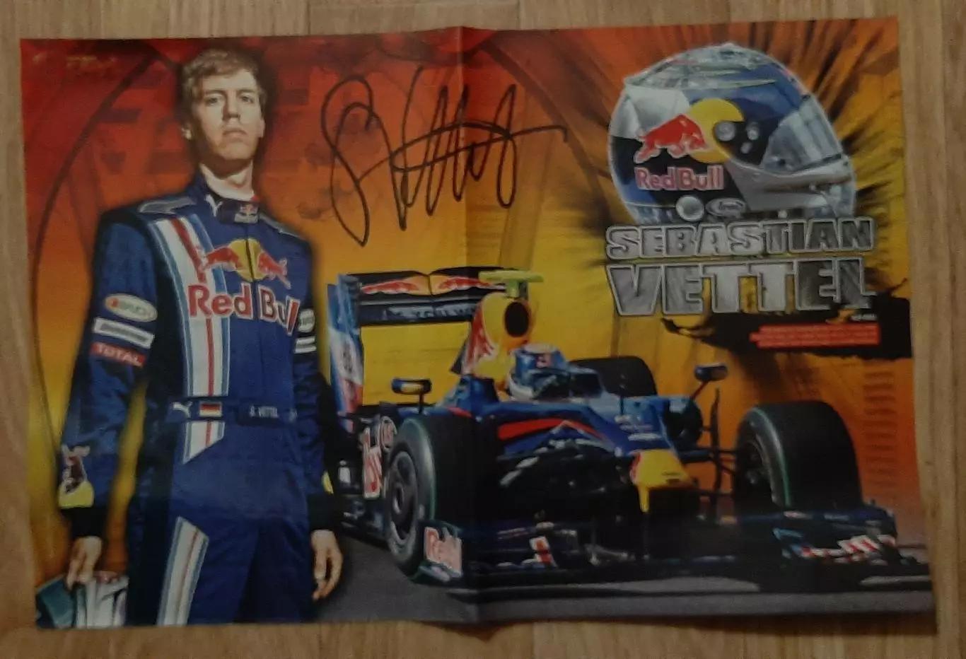 Постер двосторонній Фабрегас / Феттель (формула 1) з журналу Bravo Sport 1