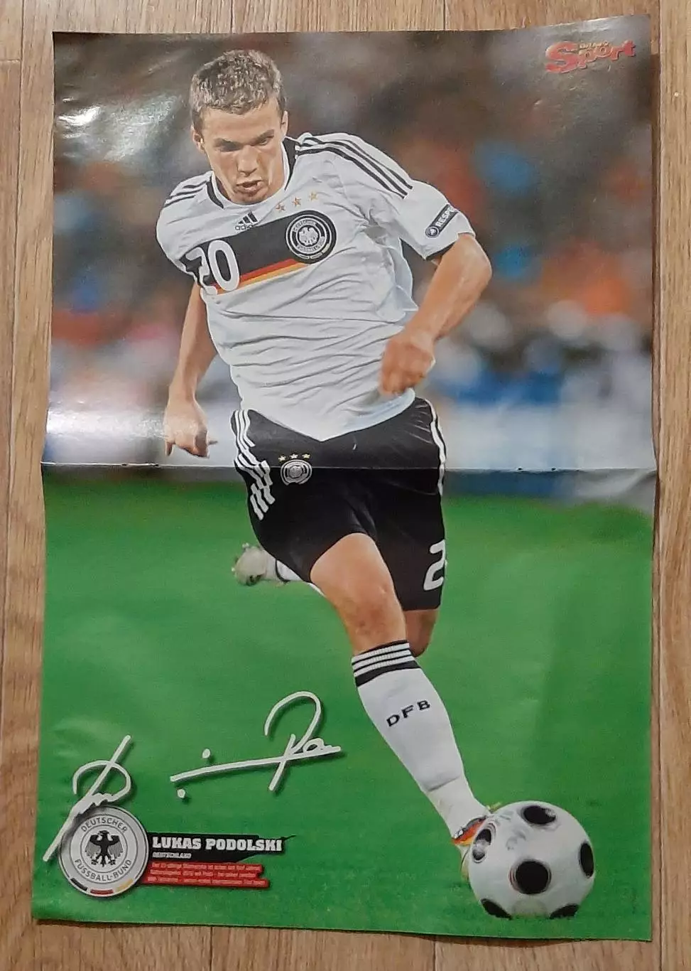 Постер двосторонній Подольскі / Пісарро з журналу Bravo Sport