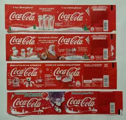 Етикетки Coca - Cola Новорічні 7 шт Ем.- 2 л.