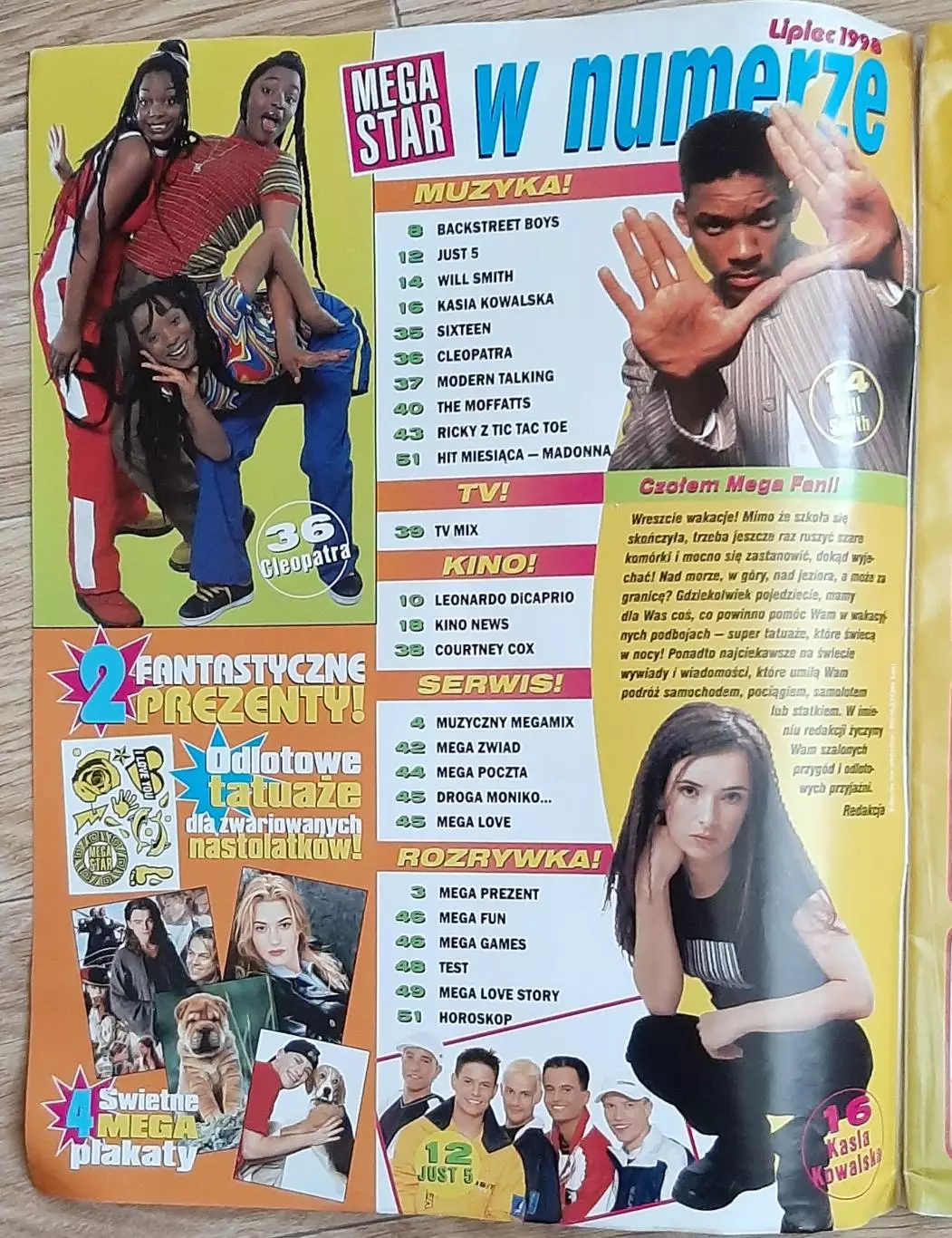 Журнал Mega Star Польща #7 1998 постери 1