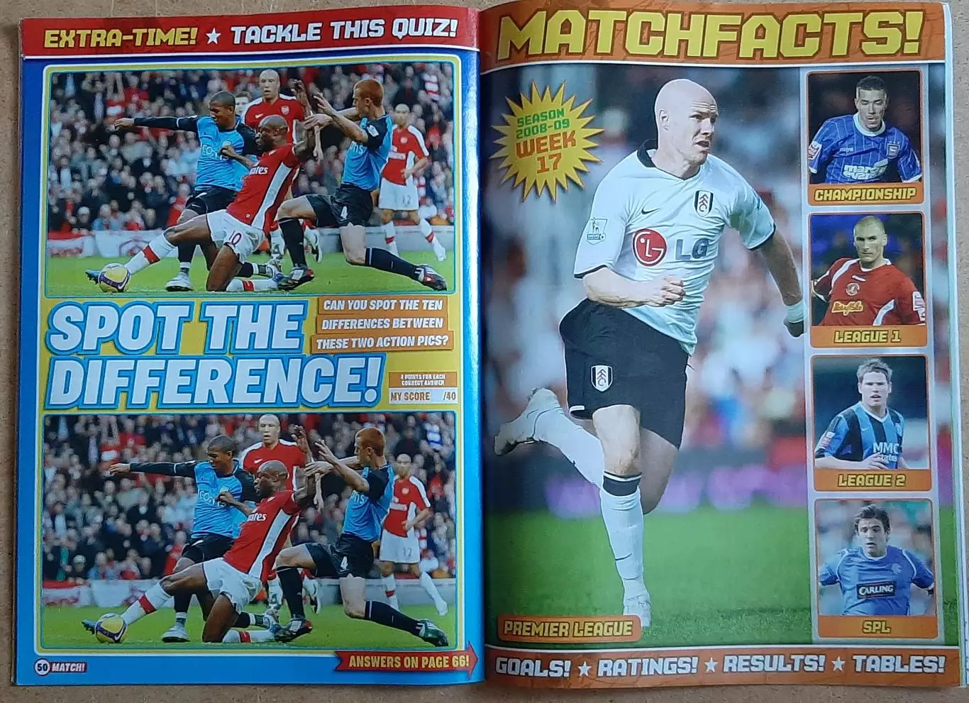 Журнал Match! 2008 Англія постери Carrick,Belhadj,Jones,Warnock,Liverpool,Kalou 5