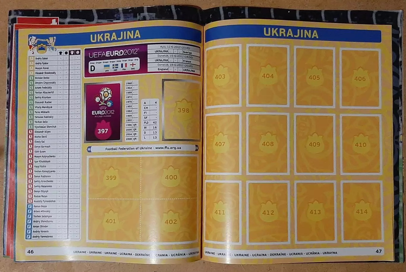 Журнал Sport Bild 2012 всередені журнал Panini до EURO 2012 6