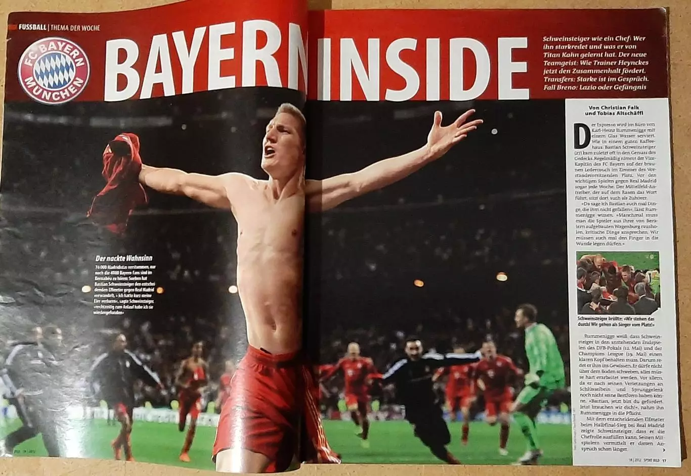 Журнал Sport Bild 2012 всередені журнал Panini до EURO 2012 2