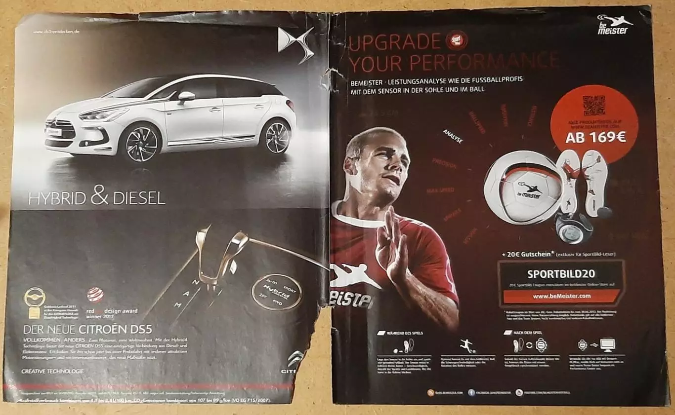 Журнал Sport Bild 2012 всередені журнал Panini до EURO 2012 1