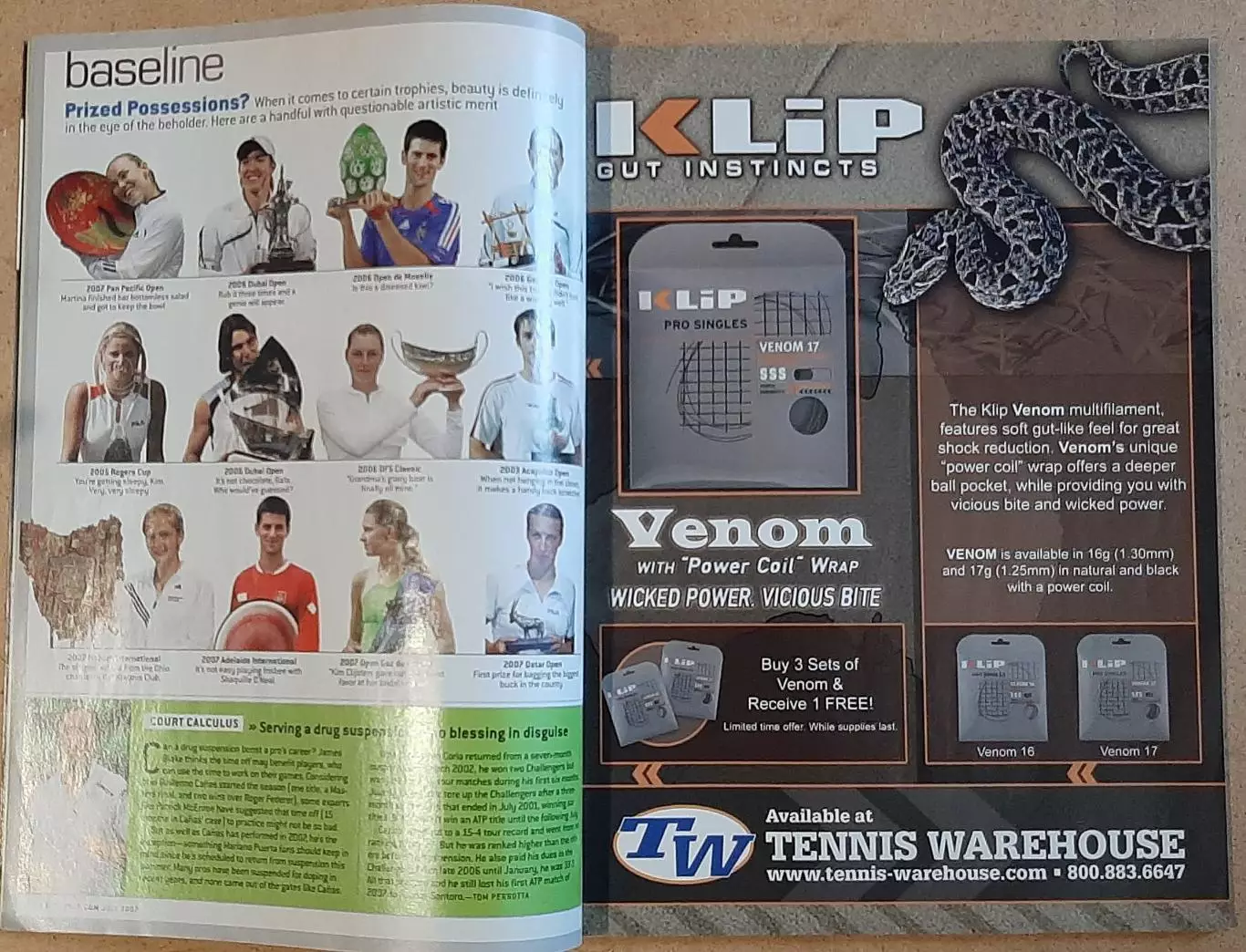 Журнал Tennis Теніс 2007 2