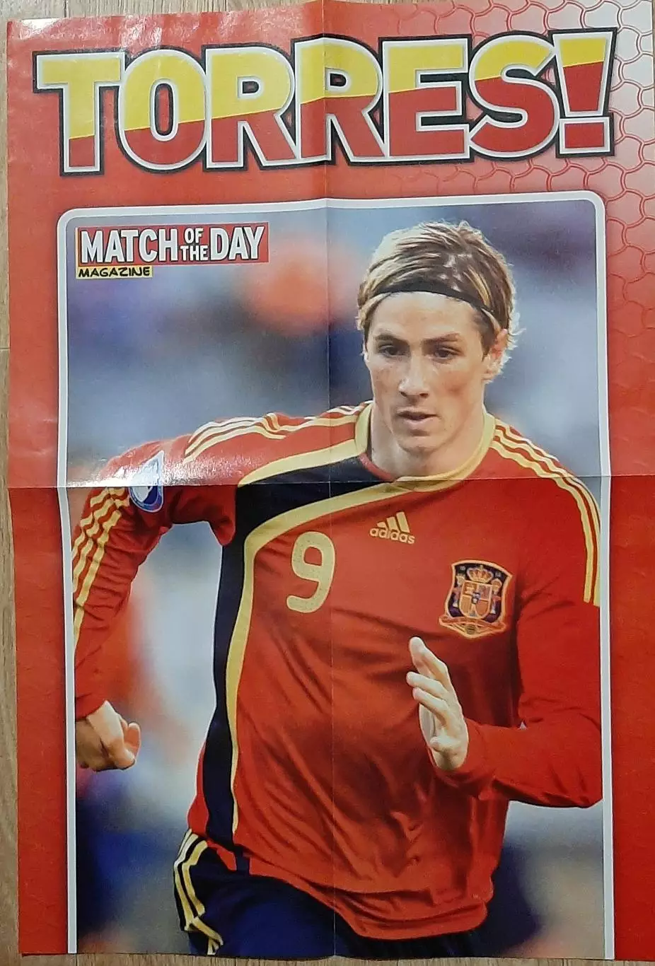 Журнал Match of the day 2009 постер Торрес 58?40 см.Постери Роналду,Лампард,Руні 6