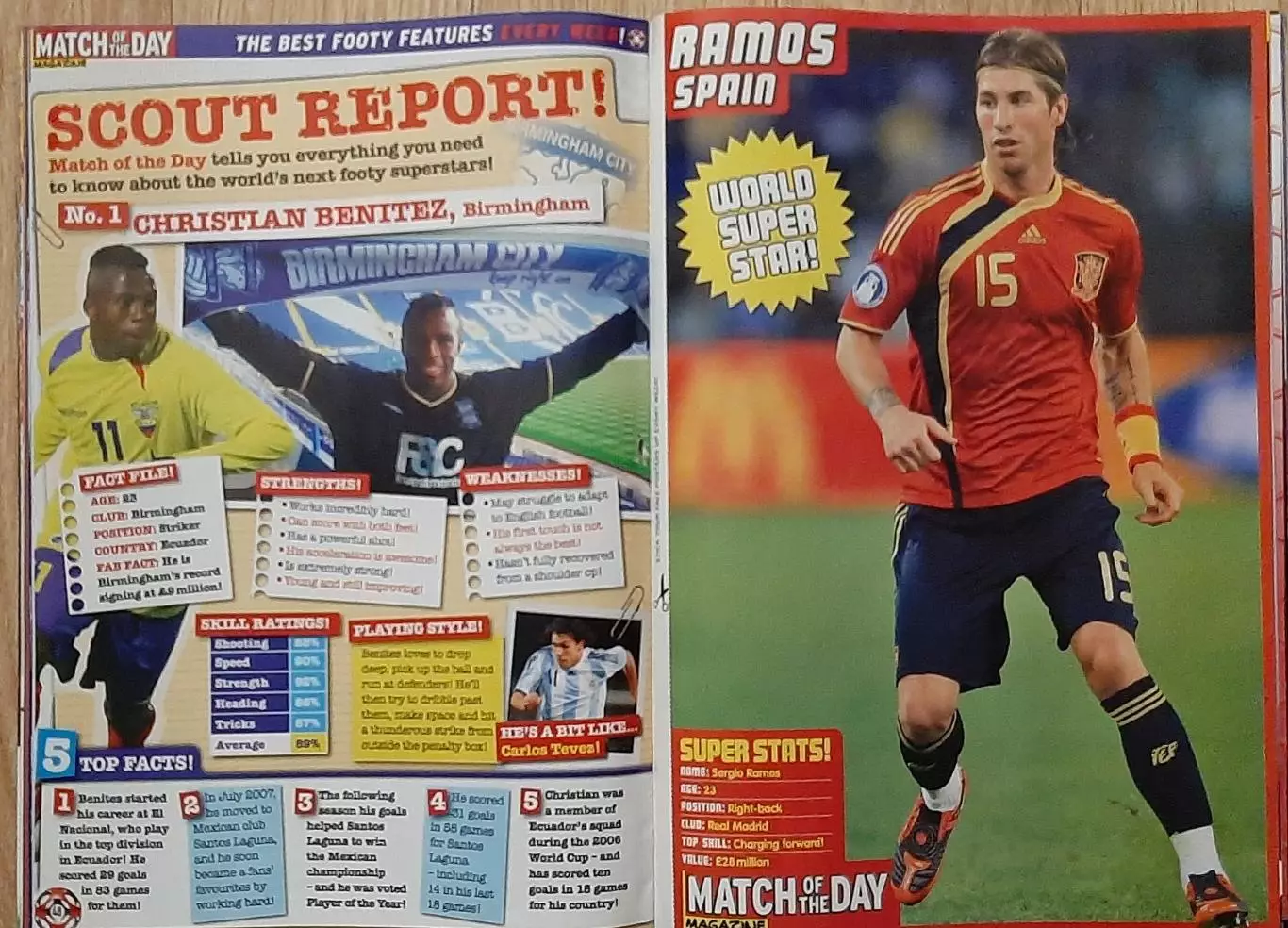 Журнал Match of the day 2009 постер Торрес 58?40 см.Постери Роналду,Лампард,Руні 5