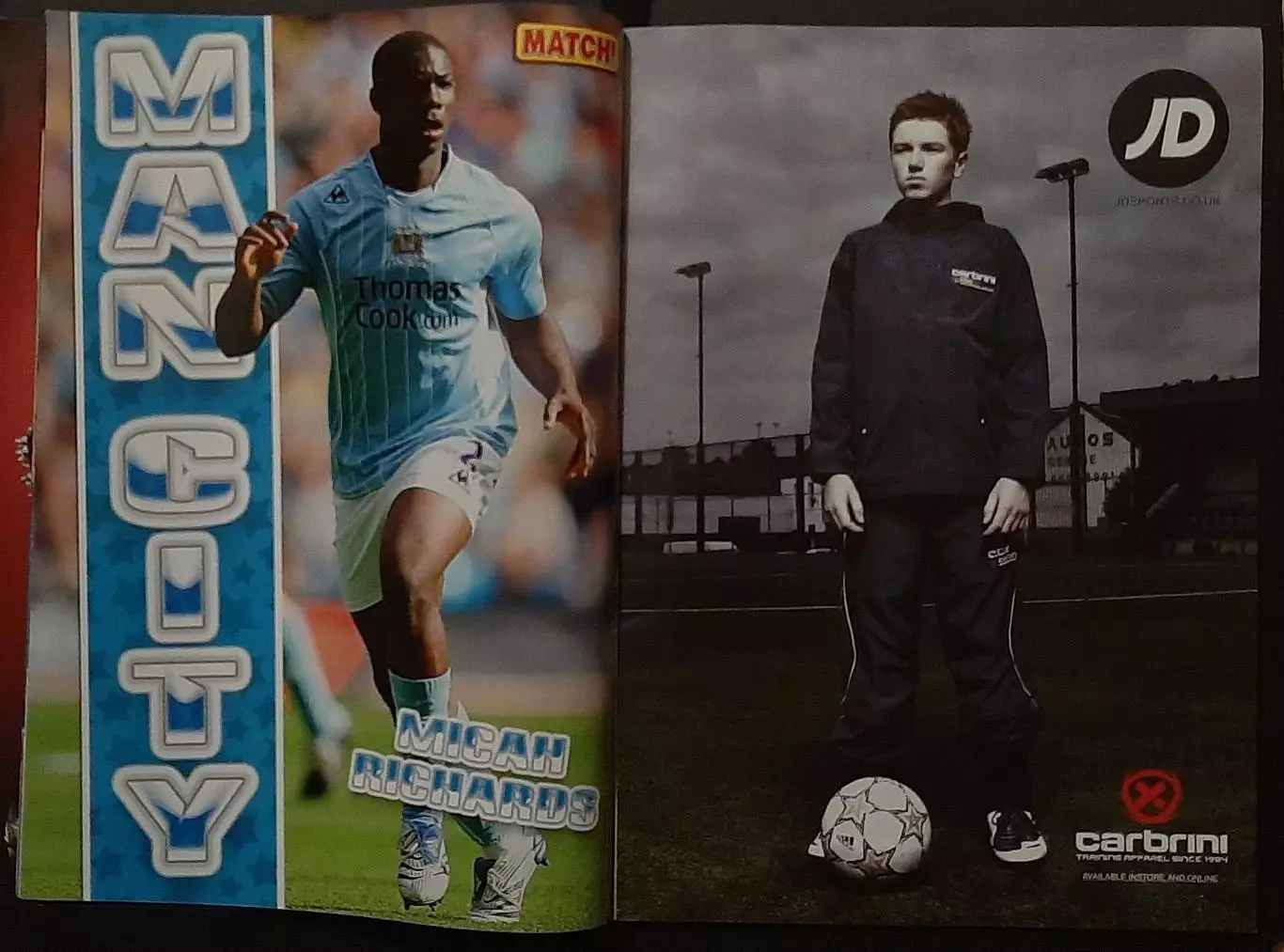 Журнал Match! 2007 постери Richards,Carvalho,Anderson,Newcastle,Cahill,Young 1