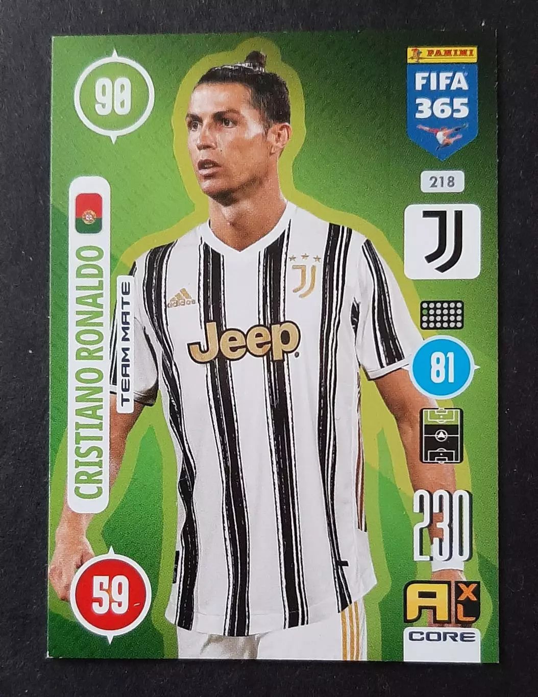 Картка Panini Cristiano Ronaldo/ Кріштіану Роналду Ювентус 2021