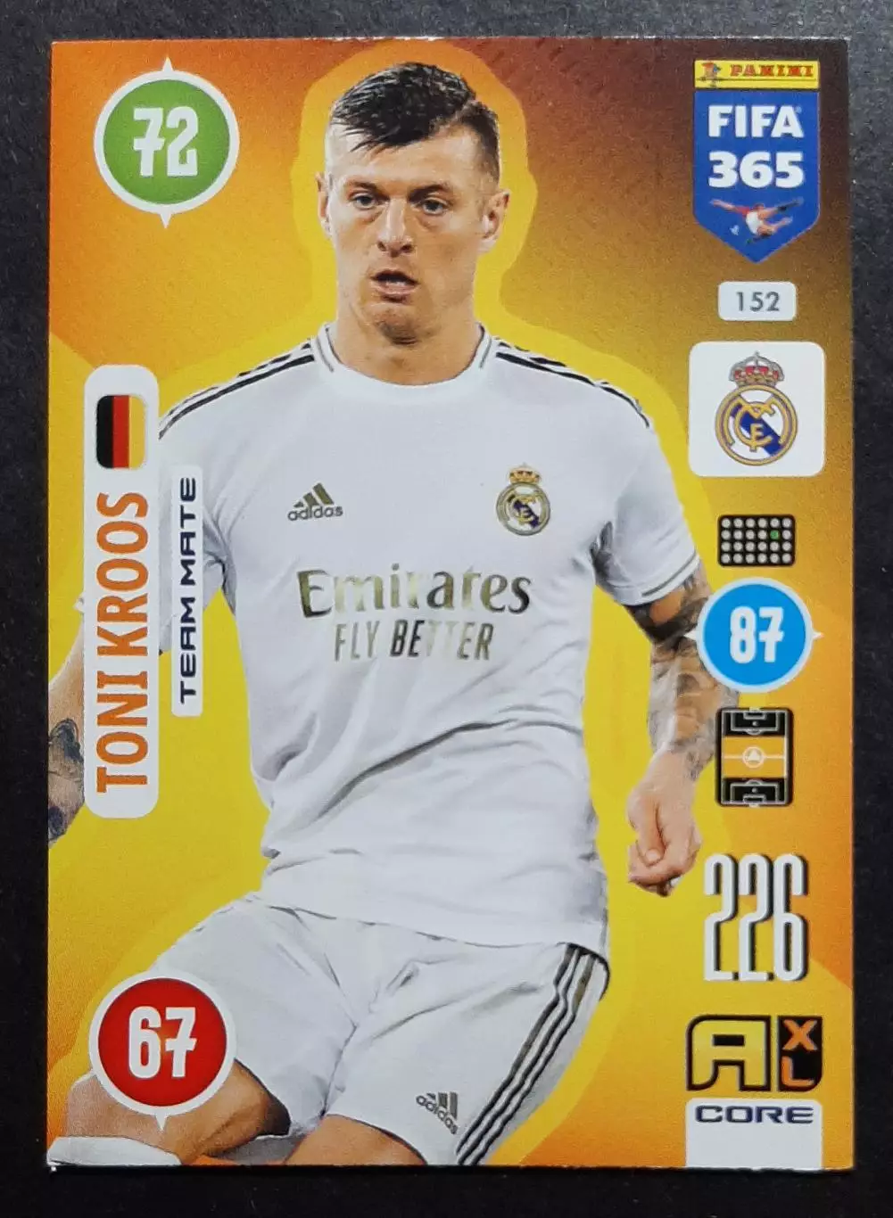 Картка Panini Toni Kroos / Тоні Кроос Реал Мадрид 2021
