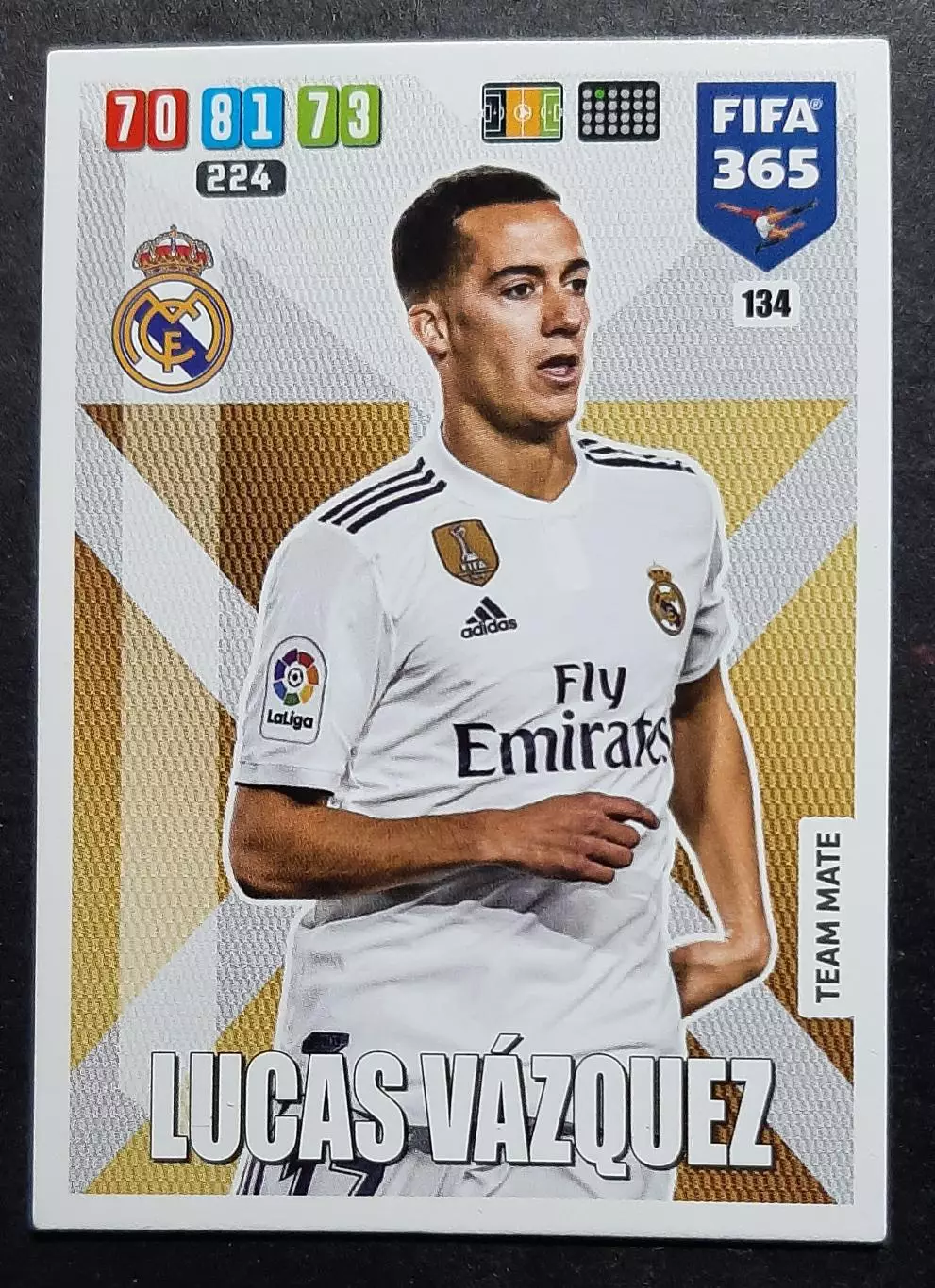Картка Panini Lucas Vazquez / Лукас Васкес Реал Мадрид 2020