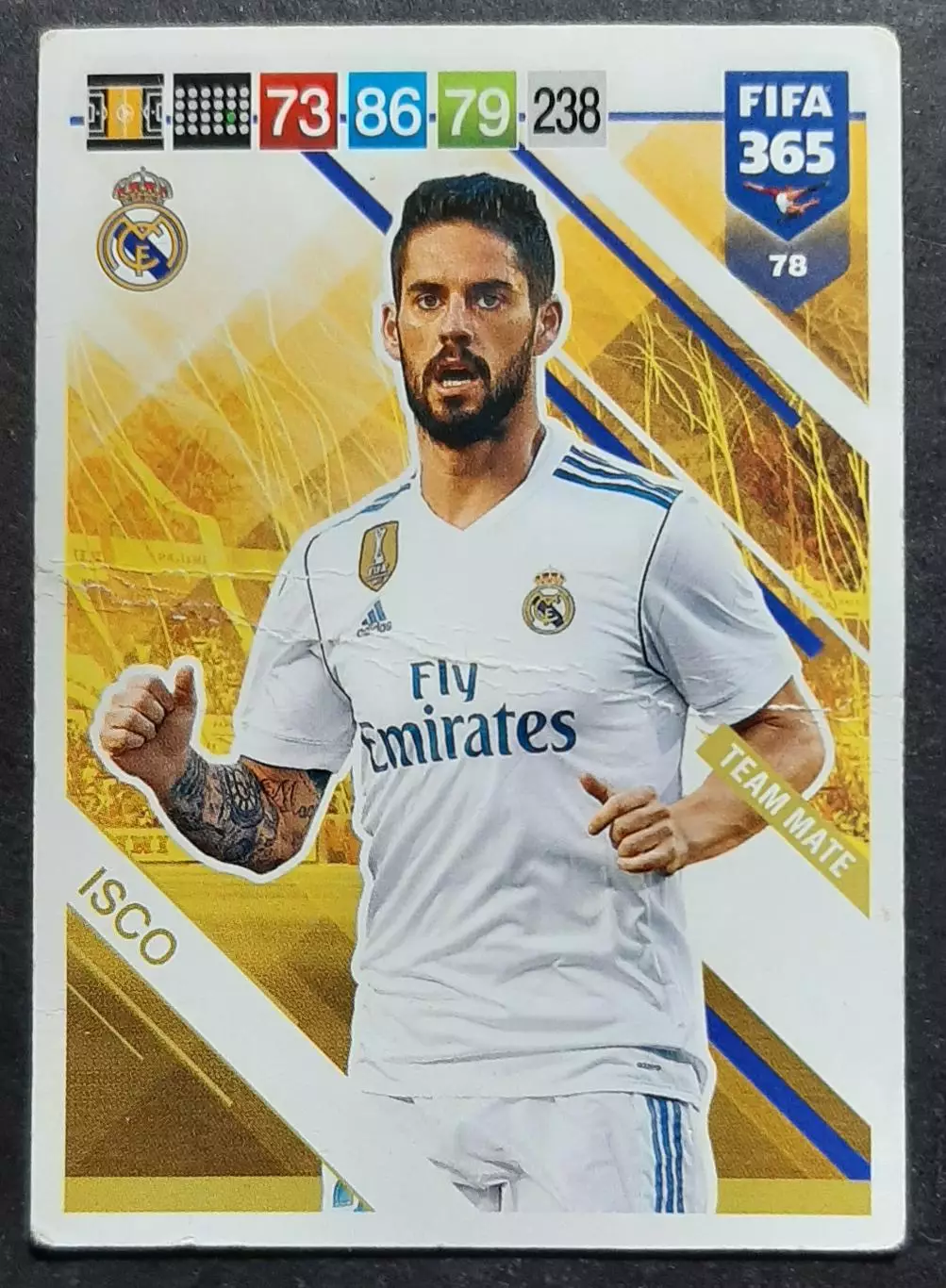 Картка Panini Isco / Іско Реал Мадрид 2019