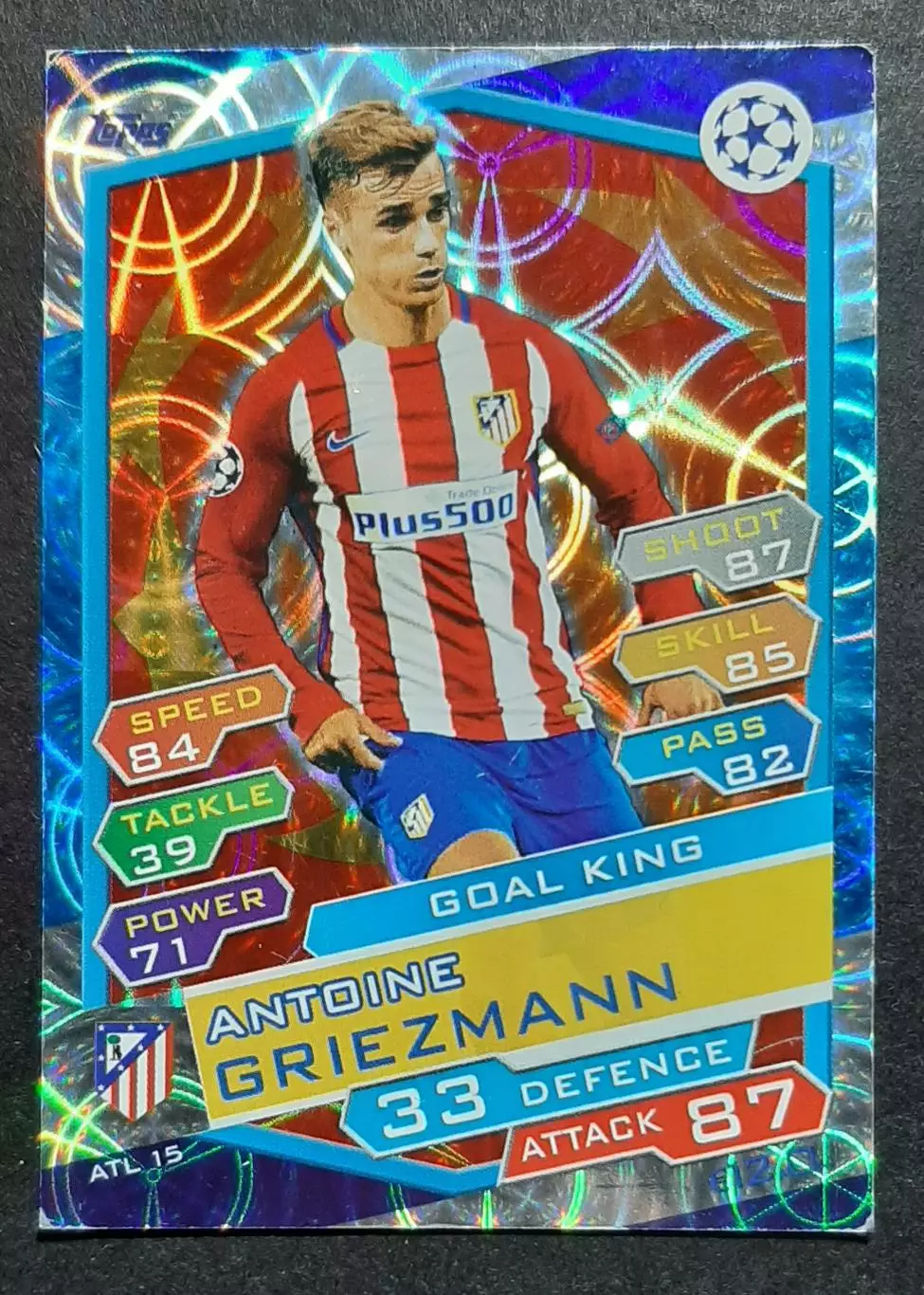 Картка Topps Antoine Griezmann / Антуан Грізманн Атлетіко Мадрид