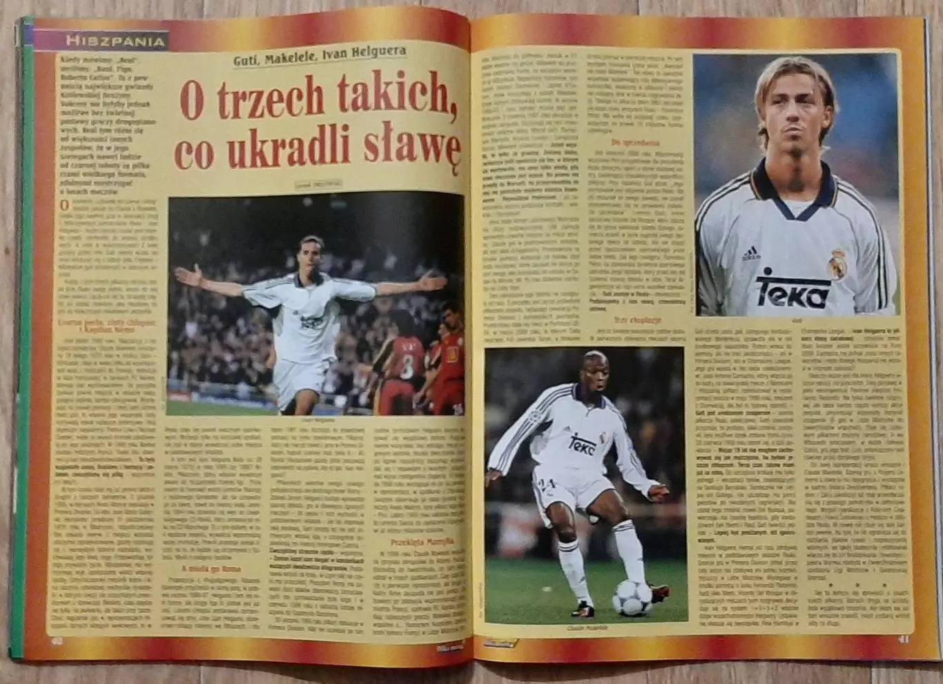 Журнал Pilka Nozna plus 2001 постер двосторонній Мендьєта / Елбер формат А2 6